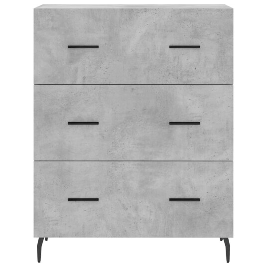 vidaXL Skjenk betonggrå 69,5x34x90 cm konstruert tre vidaXL Skjenk betonggrå 69,5x34x90 cm konstruert tre