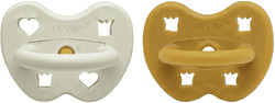 Hevea Orthodontic Teat 3-36 Months - Arctic amber - 2 stk. Hevea Orthodontic Teat 3-36 Months - Arctic amber - 2 stk.