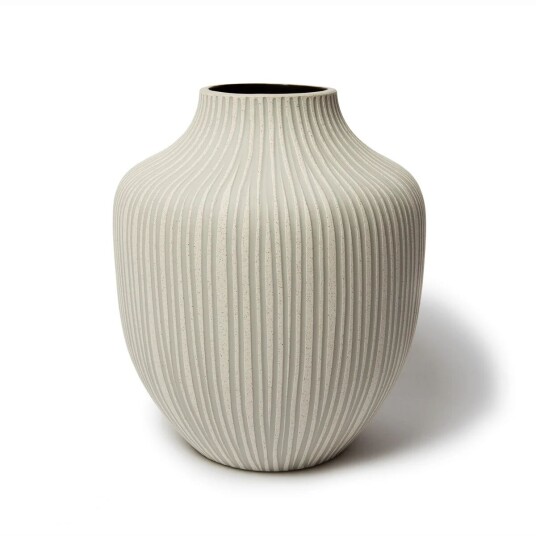 Lindform Kyoto vase Sand white stone stripe