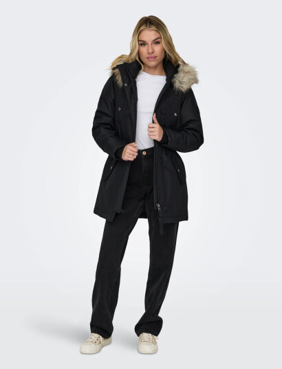 ONLY Onliris Fur Winter Parka Life Cc Otw - Black - L