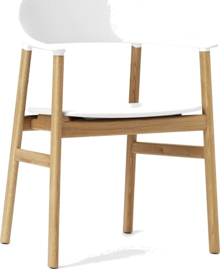 Normann Copenhagen Herit Spisestuestol med Armlener Eik/ Hvit