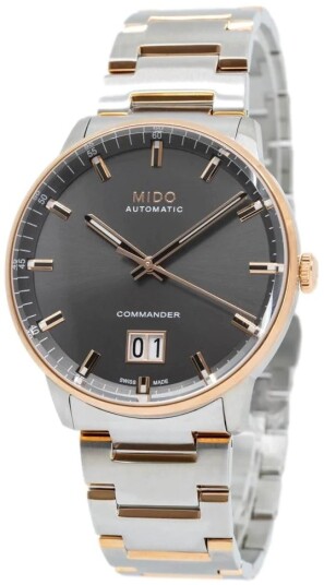 Mido Herreklokke M021.626.22.061.00 Commander Grå/Rose gulltonet