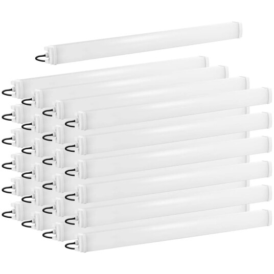 Wiesenfield Vanntett LED-lysrør Sett med 25 stk. 40 B 120 cm 4400 lm 6000-6500 K 18000506
