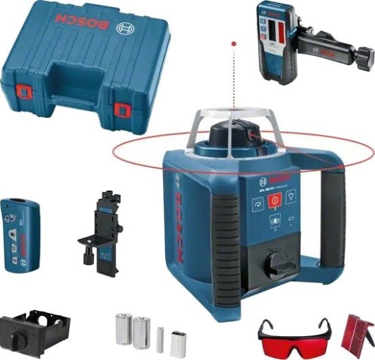 Bosch Grl 300 Hv Rotasjonslaser Med Lasermottaker
