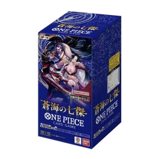 One Piece OP14 Azure Sea"s Seven Booster Display Boks Japansk One Piece OP14 Azure Sea"s Seven Booster Display Boks Japansk