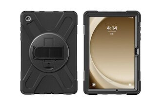 4smarts Galaxy Tab A9+ Rugged Case Grip deksel (sort)