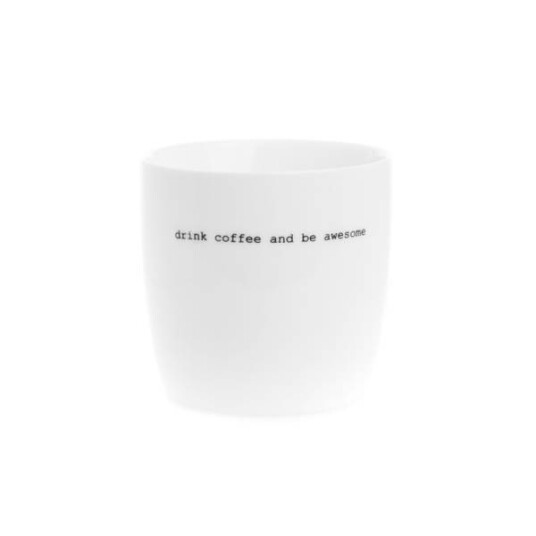 Sögne Home Krus drink coffe and be 30 cl hvit Sögne Home Krus drink coffe and be 30 cl hvit