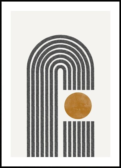 Sunset Curves Plakat / 21x30cm