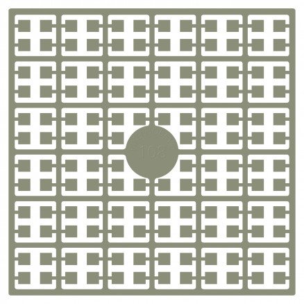 Pixelhobby Midi perler 108 mørk beige 2x2mm 140 piksler