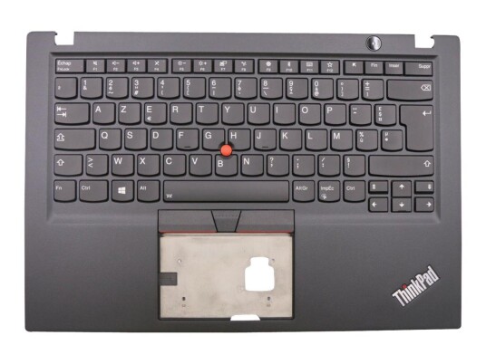 Lenovo Lite-On - erstatningstastatur for bærbar PC - med Trackpoint, UltraNav - AZERTY - Fransk - svart - med top cover (black)
