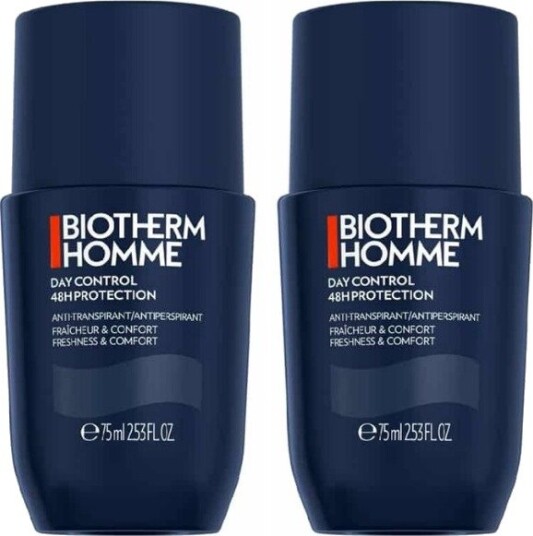 2-pack Biotherm Homme Day Control Roll On Deodorant 75ml