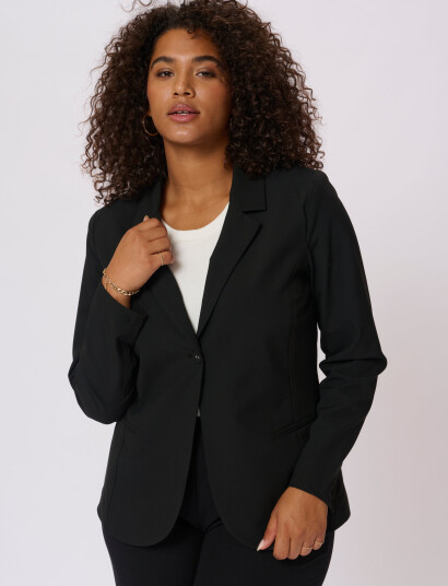 Kaffe Curve Kcjia Blazer - Black - 48 Kaffe Curve Kcjia Blazer - Black - 48
