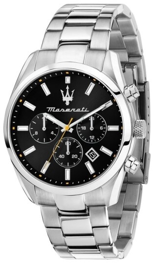 Maserati Herreklokke R8853151010 Attrazione Sort/Stål Ø43 mm Maserati Herreklokke R8853151010 Attrazione Sort/Stål Ø43 mm