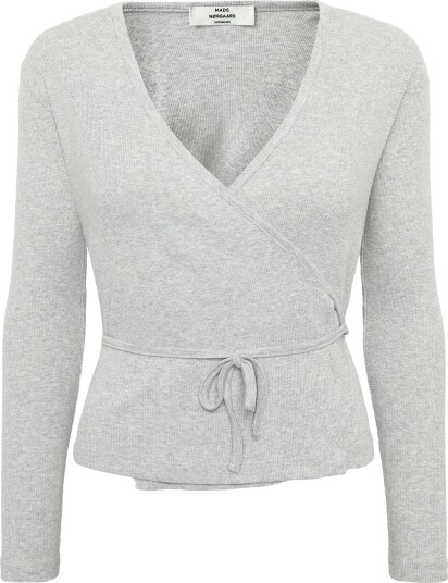 Mads Nørgaard 2X2 Cotton Susi Ls Top GREY MELANGE L