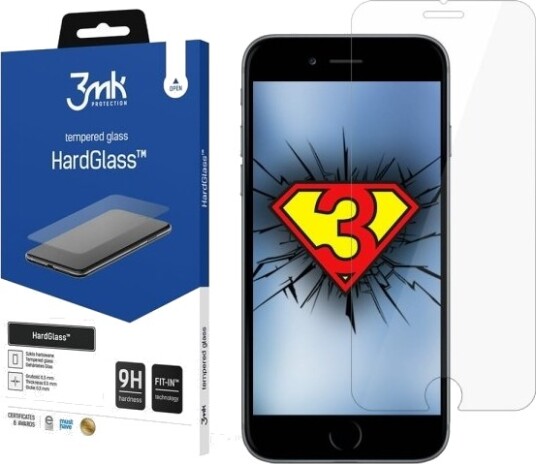 3Mk Hardglass, iPhone 7 1stk