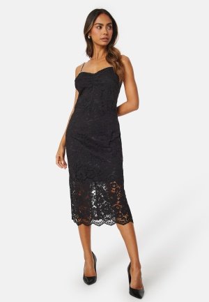 Y.A.S Katja Strap Midi Dress Black L Y.A.S Katja Strap Midi Dress Black L