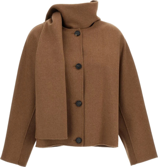 Max Mara Dame Frakker Brun 2XS,