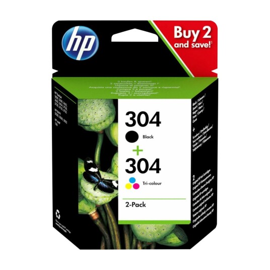HP 304 2-pack black/color