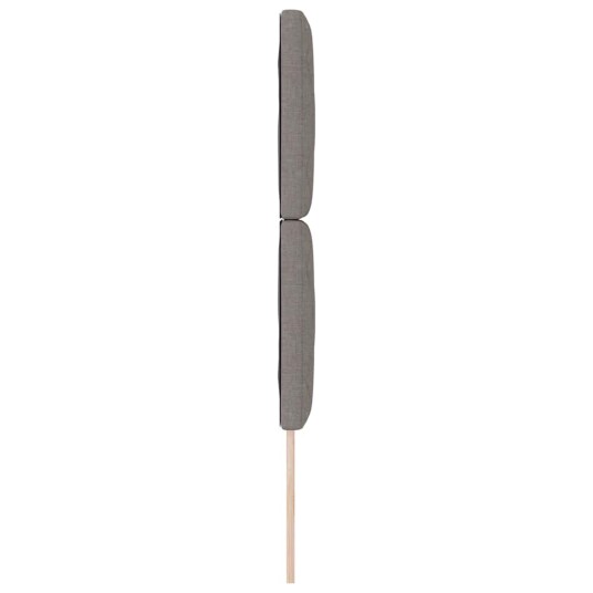Sengegavl Diamantblokkmønster Taupe 80 cm Stoff