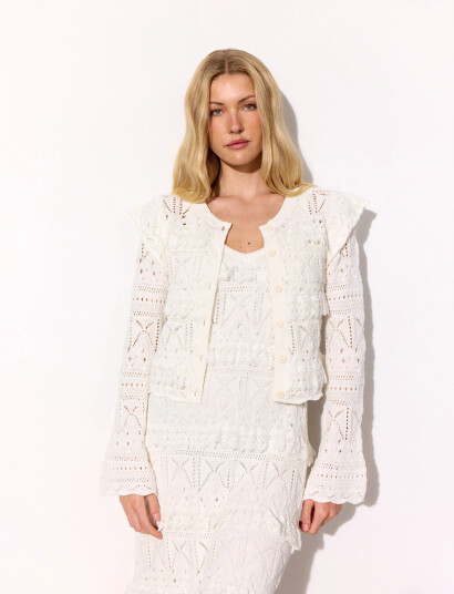 Hunkøn Sienna Knit Cardigan CreaM Hunkøn Sienna Knit Cardigan CreaM