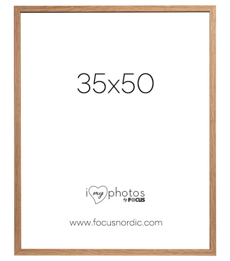 Rock Ramme 35x50 Eik Tynn ramme i tre med glass Rock Ramme 35x50 Eik Tynn ramme i tre med glass