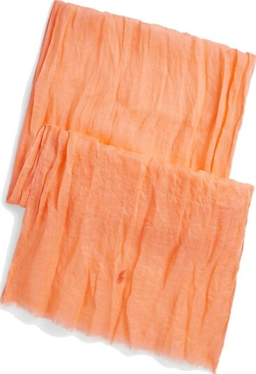 Ralph Lauren Linen scarf OS orange herre
