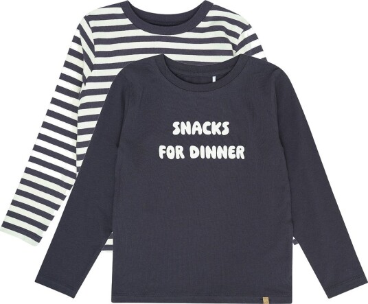 Minymo T Shirt Ls 2 Pack PARISIAN NIGHT 98