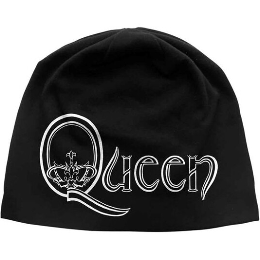 Queen Queen Unisex Beanie Hat: Logo JD Print Black