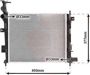 VAN WEZEL 83002189 Radiator motorkjøling VAN WEZEL 83002189 Radiator motorkjøling