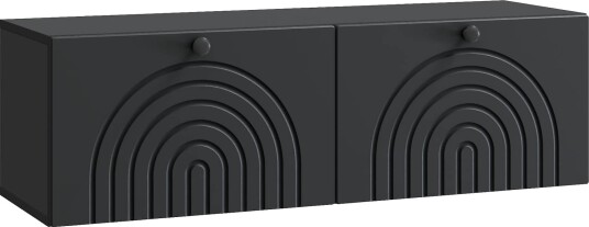 Vegghengt TV skap Svart 98 x 31 x 30 cm Konstruert tre Vegghengt TV skap Svart 98 x 31 x 30 cm Konstruert tre