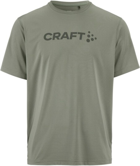 Craft Men's Essence Logo T-skjorte Mørkegrønn XL til Herre