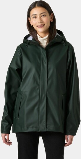 Helly Hansen Dame Moss Iconic Vanntett Regnjakke Grønn M