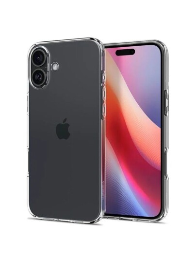 Spigen Crystal Flex iPhone 16 Plus Gjennomsiktig Mobildeksel