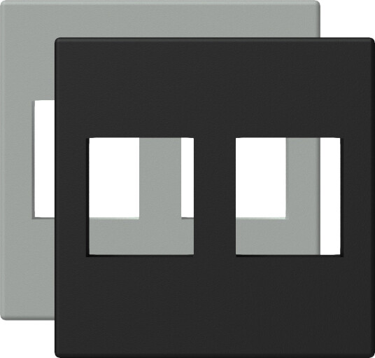 Av-Adapter Procab Procab Cp45ks2/B Keystone-Tilkoblingsplate 45 X 45 Mm Svart