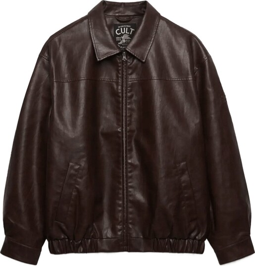 Superdry Collared Oversized Bomber HOT CHOCOLATE 14