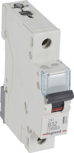 Legrand 10 stk TX³ MCB automatsikring B32 1P 1M 10/10kA