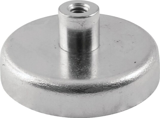 Ferrit Pottemagnet Ø100 Mm Med M12 Gevindbøsning 875N