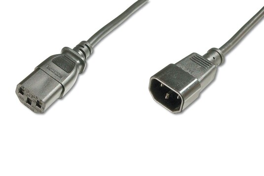 Digitus 5m Strømkabel C14 til C13 Svart H05VV-F3G
