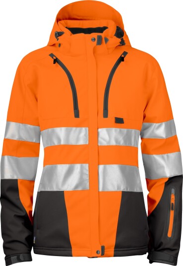 Projob Vinterjakke Dame 6424 En Iso 20471 Kl 3/2 Oransje/Svart S
