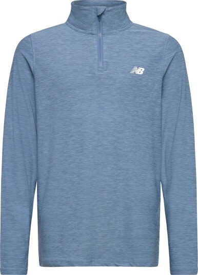 New Balance Nb Athletics Quarter Zip Funnel Blue 122