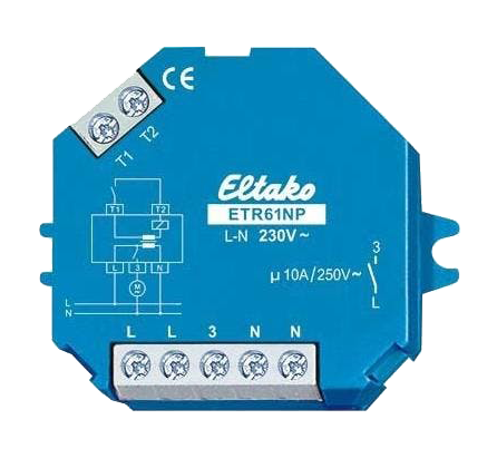 Eltako ETR61NP 230V Relé 10 A 250 V AC ikke potensialfri Belysning