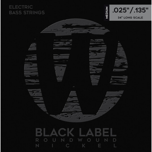 Warwick Svart Label Bass String Set (025-135) Nickel 6-String, Medium