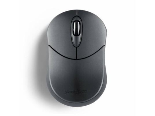 Perixx Perimice-802In, Ambidextrous, Optisk, Trådlös Rf + Bluetooth, 1000 Dpi, Svart