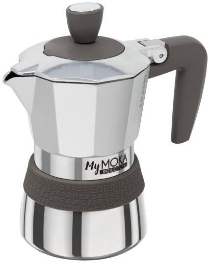 Pedrini MyMoka Induksjon Espressokanne Brun/Rustfritt St??l 3 kopper Pedrini MyMoka Induksjon Espressokanne Brun/Rustfritt St??l 3 kopper