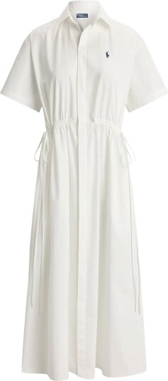 Polo Ralph Lauren 80/2 Mw Ctn Pw Wvn Dresses White 34