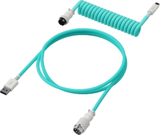 Hyperx - Usb-Kabel - 1.37 M - Rullet Sammen - Hvit, Grønn