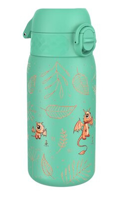 ion8 Lekkasjesikker drikkeflaske for barn 400 ml drage/turkis