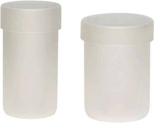 Hübsch Oppbevaringskrukke glass 2-pakning Frost