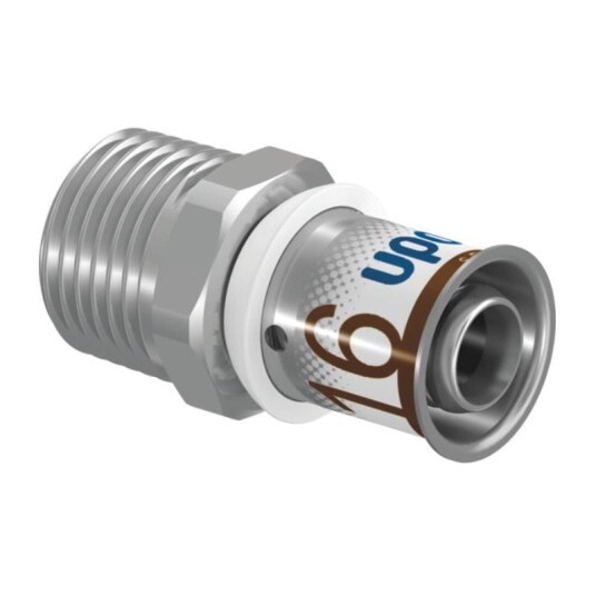 Uponor S Press Plus 1899410 Overgang rett, utvendig gjenge 16 x 10 mm