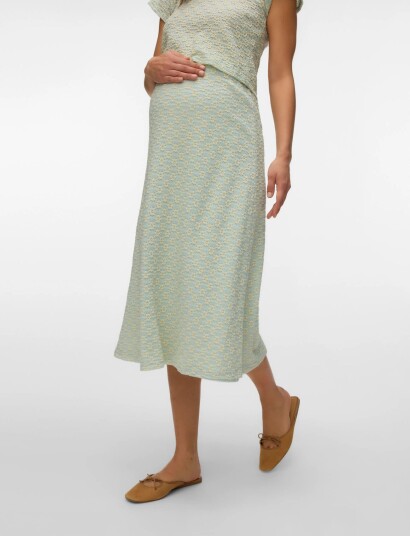 Mamalicious Mlbloomy Hw Jrs Midi Skirt Multi/patterned L